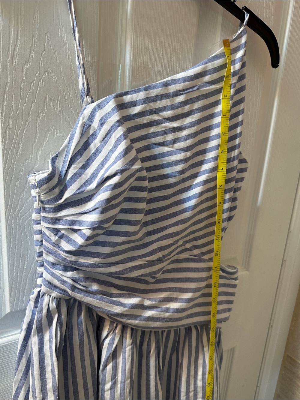 Commense Blue and White Striped One-Shoulder Maxi Dress Size S - Picture 7 of 15